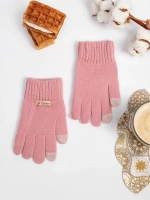 Перчатки тёплые сенсорные для смартфона вязаные