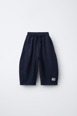 ZARA БРЮКИ BALLOON С ЭТИКЕТКОЙ, МОРСКОЙ СИНИЙ