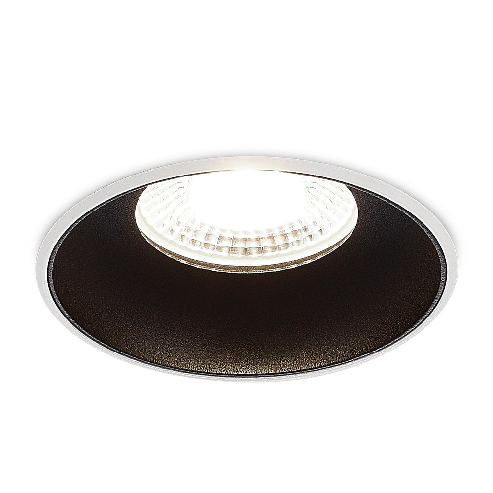 Светильник встраиваемый CRATER,  10W,  923Lm,  4000K,  D126хH40мм,  IP44,  черный