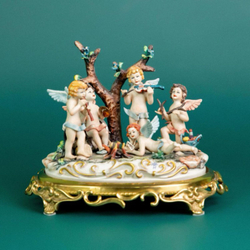 Винтаж: Фарфоровая мануфактура Capodimonte «Ангельский Хор»