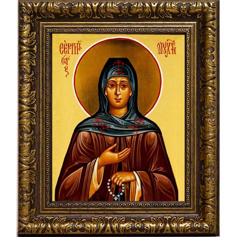 Сергий Шухтомский преподобный. Икона на холсте.