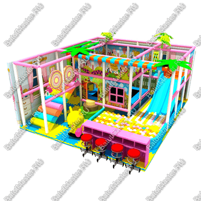 Детский игровой лабиринт «Теремок препятствий»