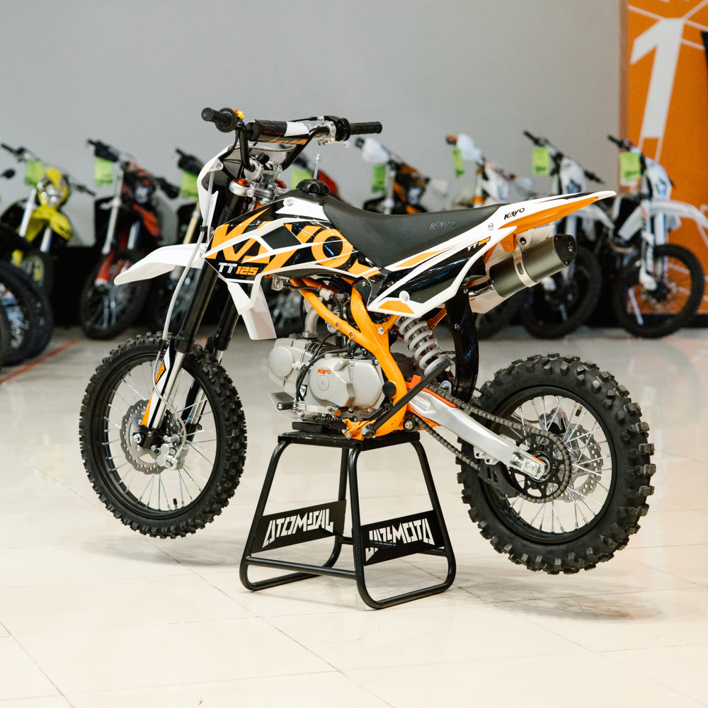 Питбайк KAYO BASIC K125EA 17/14 KRZ 2024 г. (полуавтомат, электростартер)