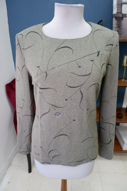 Блузка элегантная с принтом 48 размер