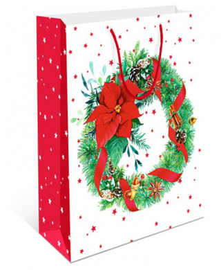 Сумка лам.26*32*12см Новый год ассорти