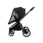 Детская универсальная коляска Adamex Spark SE 2в1 - Vanilla Champagne (Светло-бежевая ткань, шампань рама)