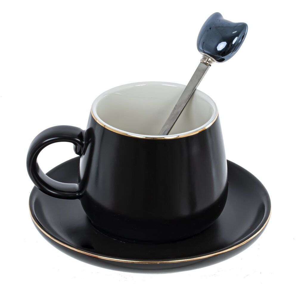 GAEM Чашка с блюдцем и ложкой, 190 мл, L12,5 W12,5 H6,5 см, 2в.