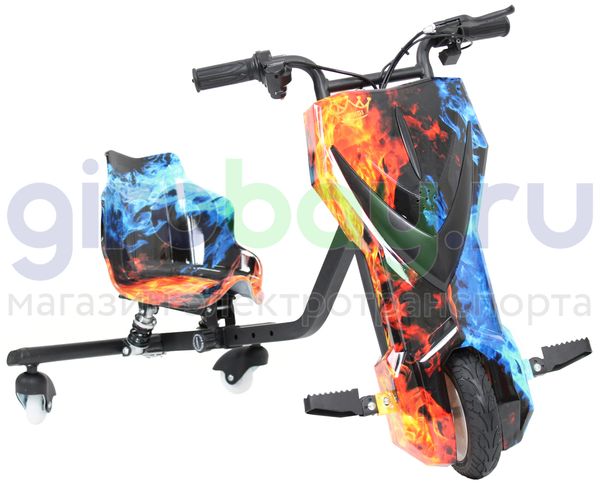 Электро Дрифт-карт IKINGI Drift Cart P2 250W (36V/4.4Ah) - Огонь и Лёд фото №2