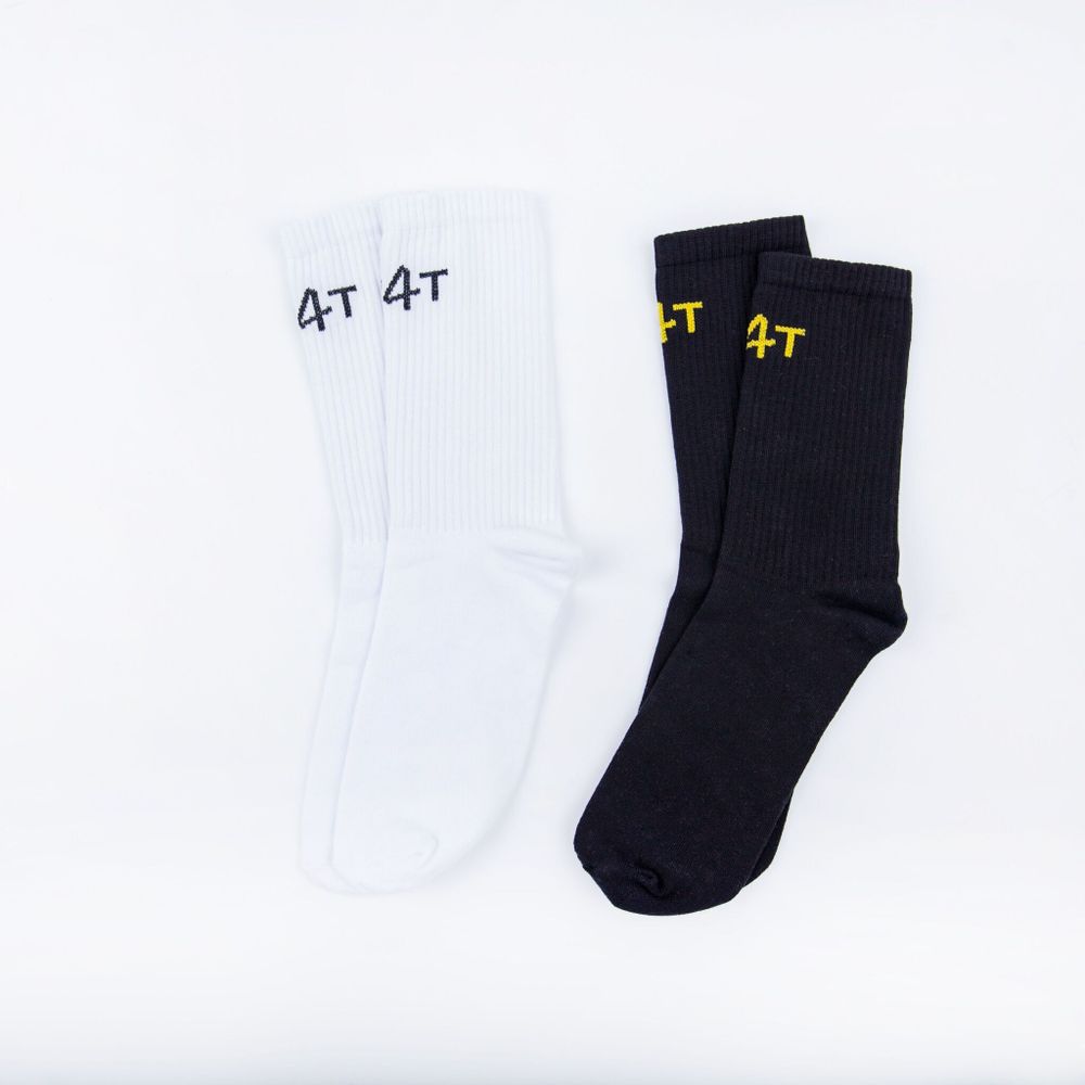 Комплект носков "Белые/Черные"