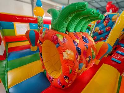 Коммерческий надувной батут "Цирковые приключения" 6*5*2.8 м