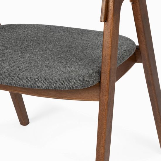 Стул Prerogative деревянный с сиденьем из серой ткани