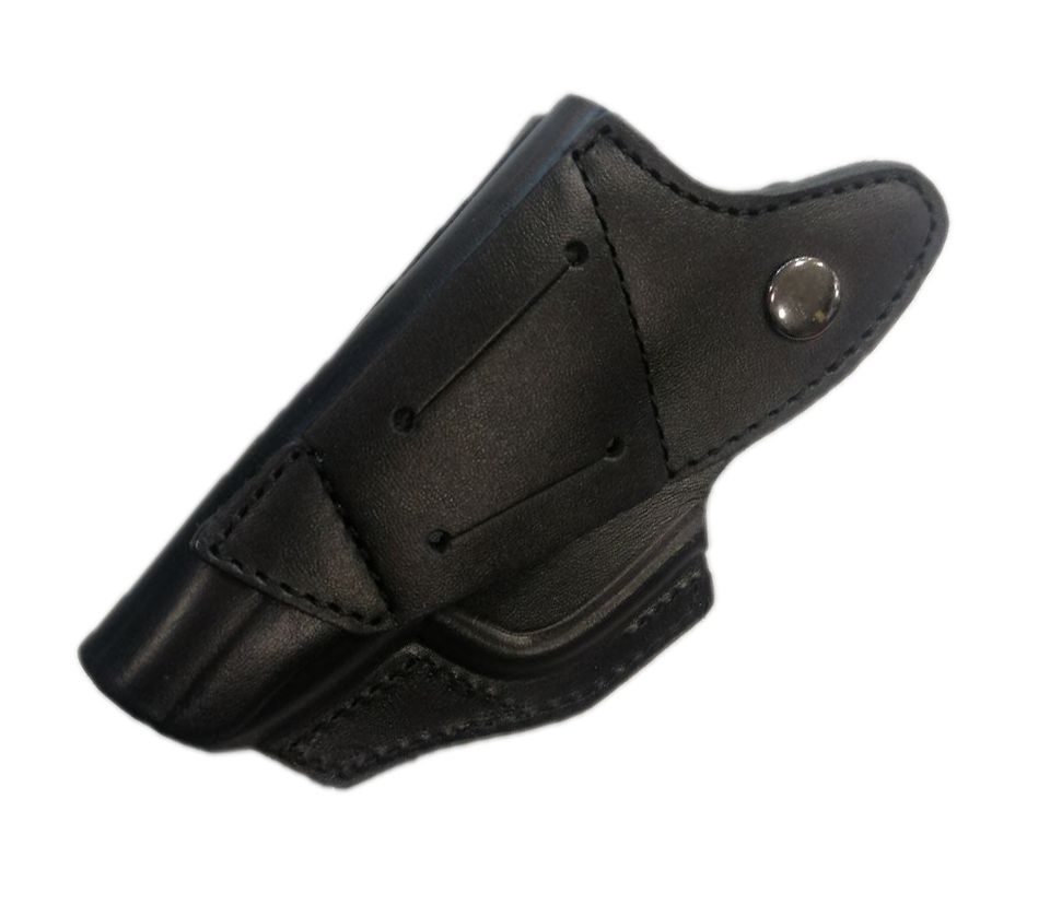 Кобура поясная кожаная под ПМ, ПММ ПК-34 (черная)