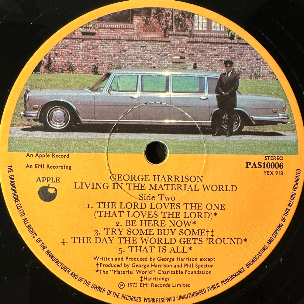 George Harrison ‎– Living In The Material World (Англия 1973г.)