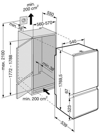 Встраиваемый холодильник Liebherr ICS 3113