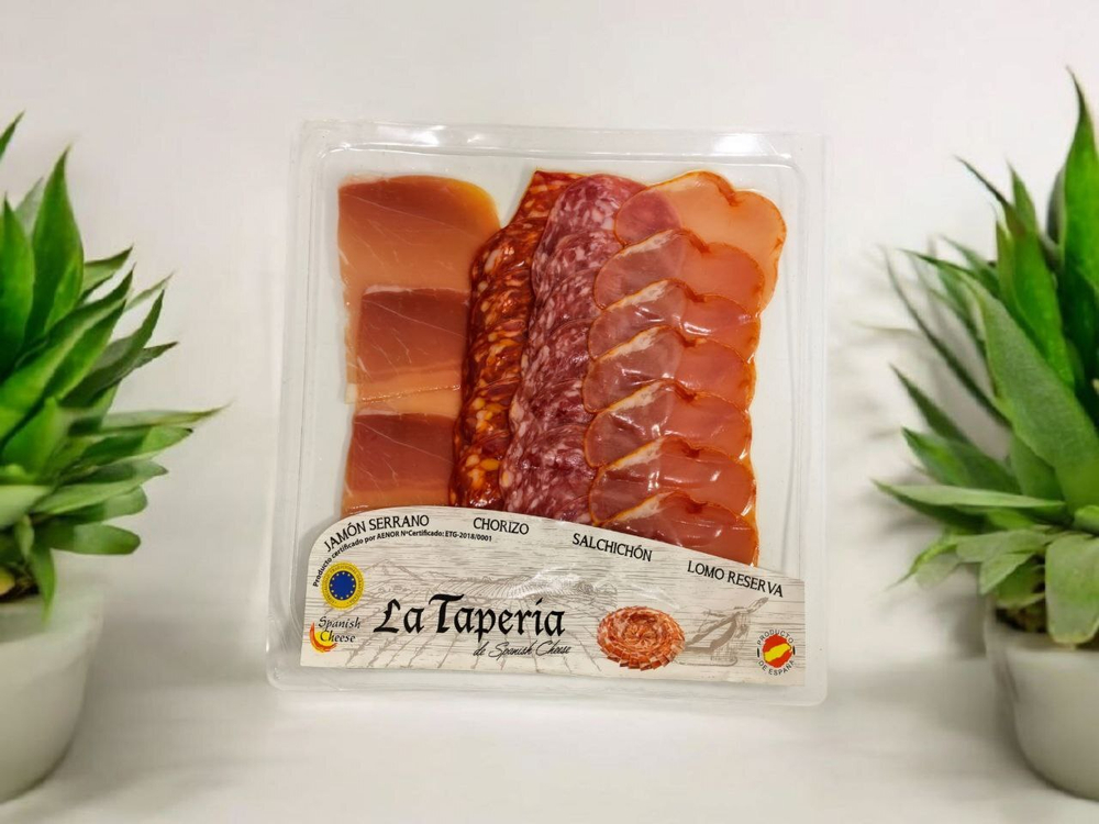 La Taperia нарезка микс ( хамон, чоризо, сальчичон, ломо) 105 гр