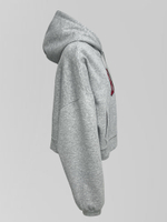 Толстовка LJHY 9505 однотонная укороченная с надписью впереди