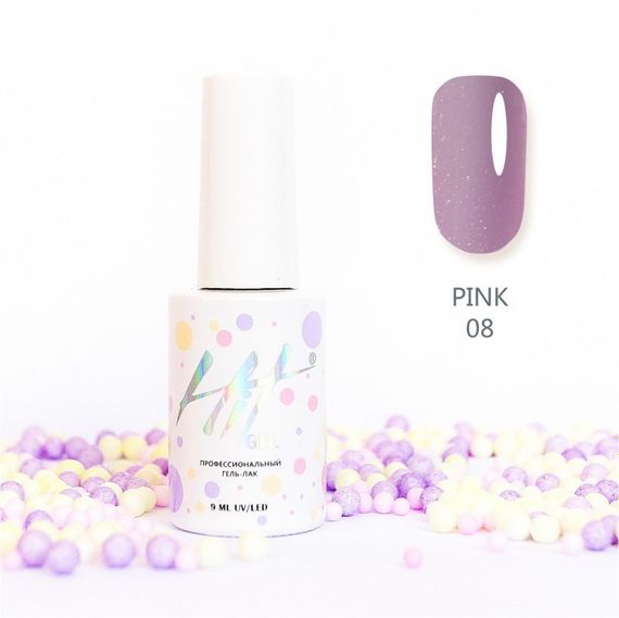 Гель-лак ТМ &quot;HIT gel&quot; №08 Pink, 9 мл