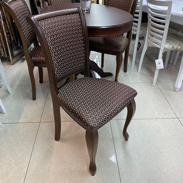 Стул СМ 10 (бук/тон орех с патиной, ткань 180А)