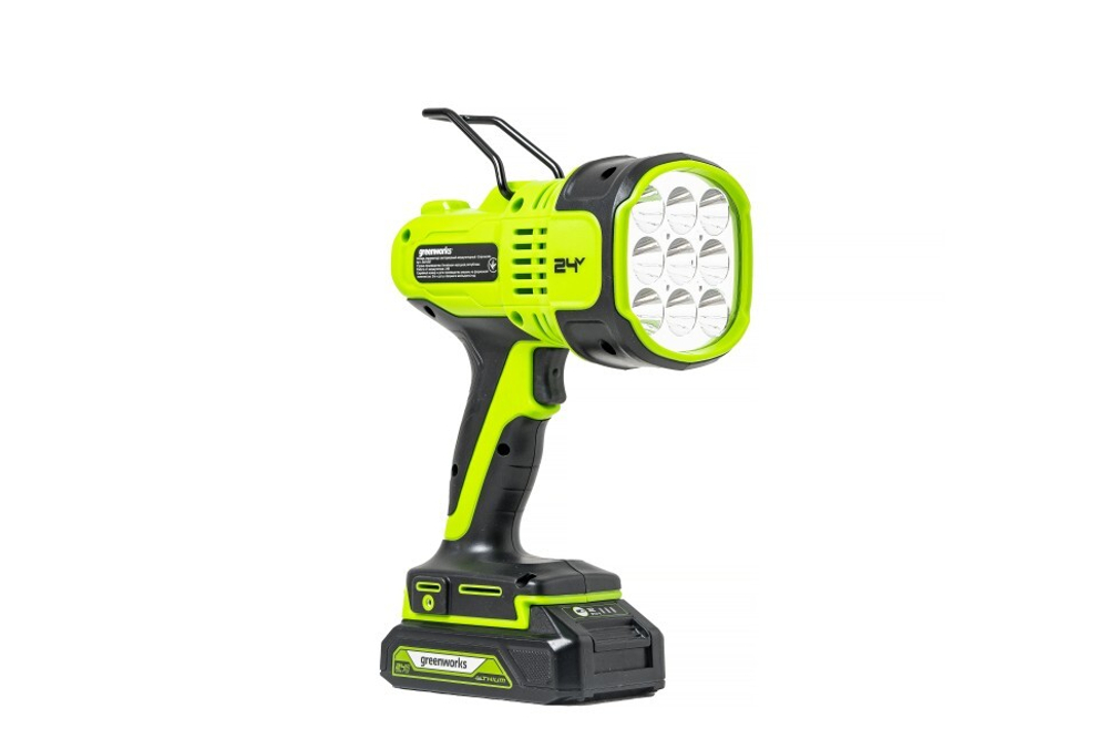 Фонарь Greenworks прожектор аккумуляторный G24SL, 24V, без АКБ и ЗУ
