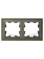 BRITE Рамка 2-местная IP44 РУ-2-БрШ-44 шампань IEK