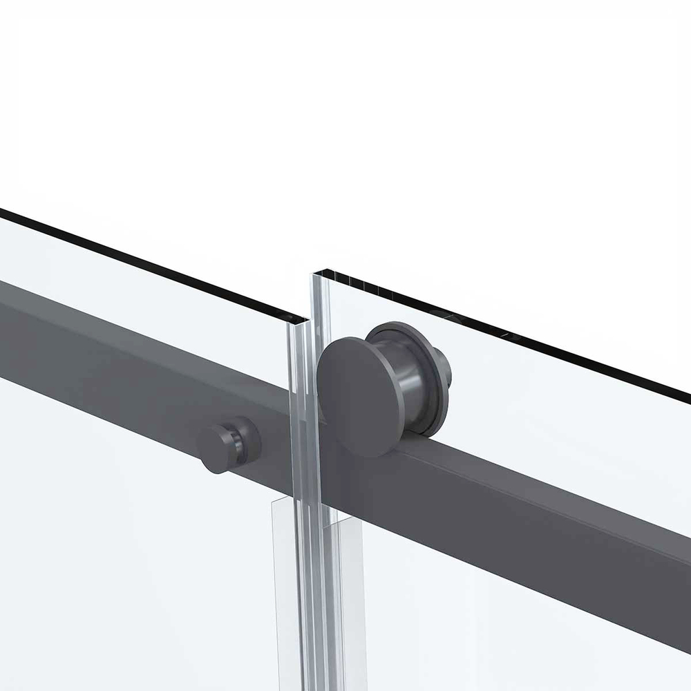 Душевая дверь Como Soft VDS-1CS110CLGM, 1100, вороненая сталь, стекло прозрачное