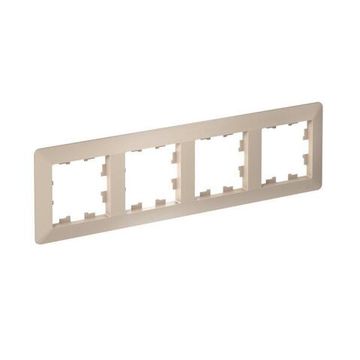 Рамка 4-м AtlasDesign Air песочн./дым. бел. SE ATN221204