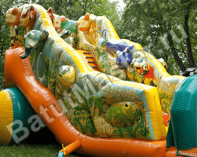 Коммерческий надувной батут "Нильский крокодил"