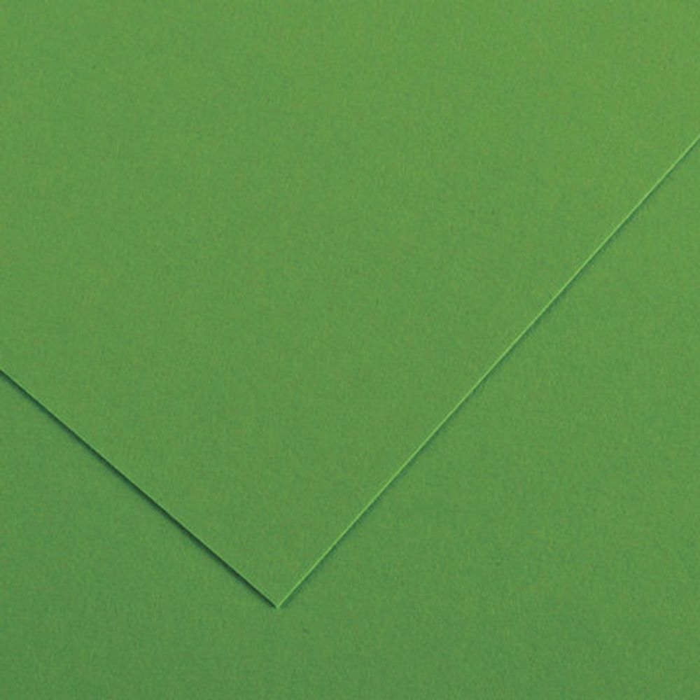 Бумага (картон) для творчества (1 лист) SADIPAL "Sirio" А2+ (500х650 мм), 240 г/м2, зеленый мох, 7877