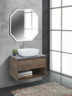 Тумба под раковину BelBagno Kraft 90 KRAFT-900-1C-SO-RT подвесная Rovere Tabacco