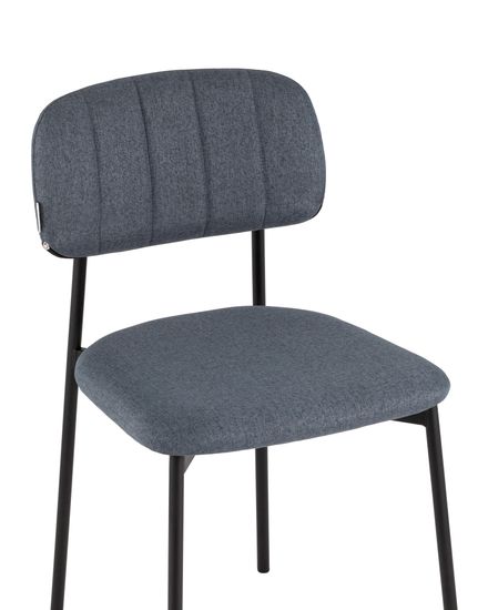 Стул Майло рогожка серо-синий