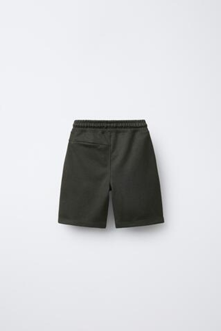 ZARA ШОРТЫ-БЕРМУДЫ В СПОРТИВНОМ СТИЛЕ, АНТРАЦИТОВО-СЕРЫЙ