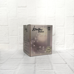 Гирлянда snake light капли макро теплый белый свет 1.5м 600 ламп ChristmasDeLuxe