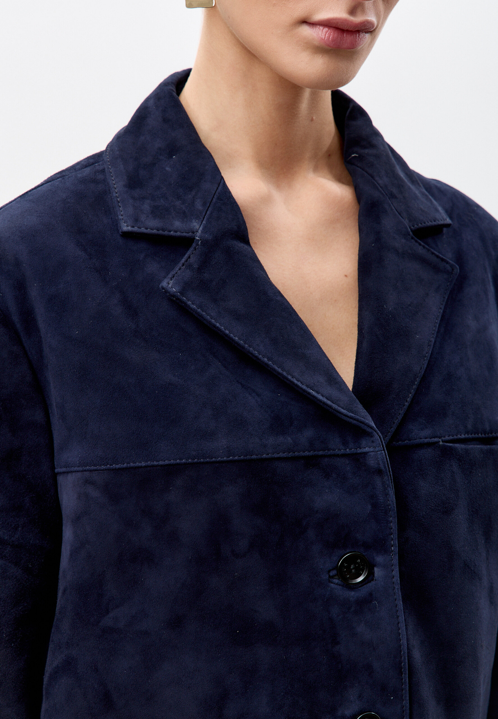 Жакет из натуральной замши