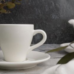 Кофейная пара 70 мл белая фарфор P.L. Proff Cuisine [6]