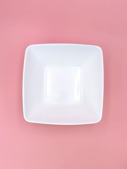 Тарелка суповая/салатник 16,5х6 см. квадратная, набор 4 шт. "Орнамент"