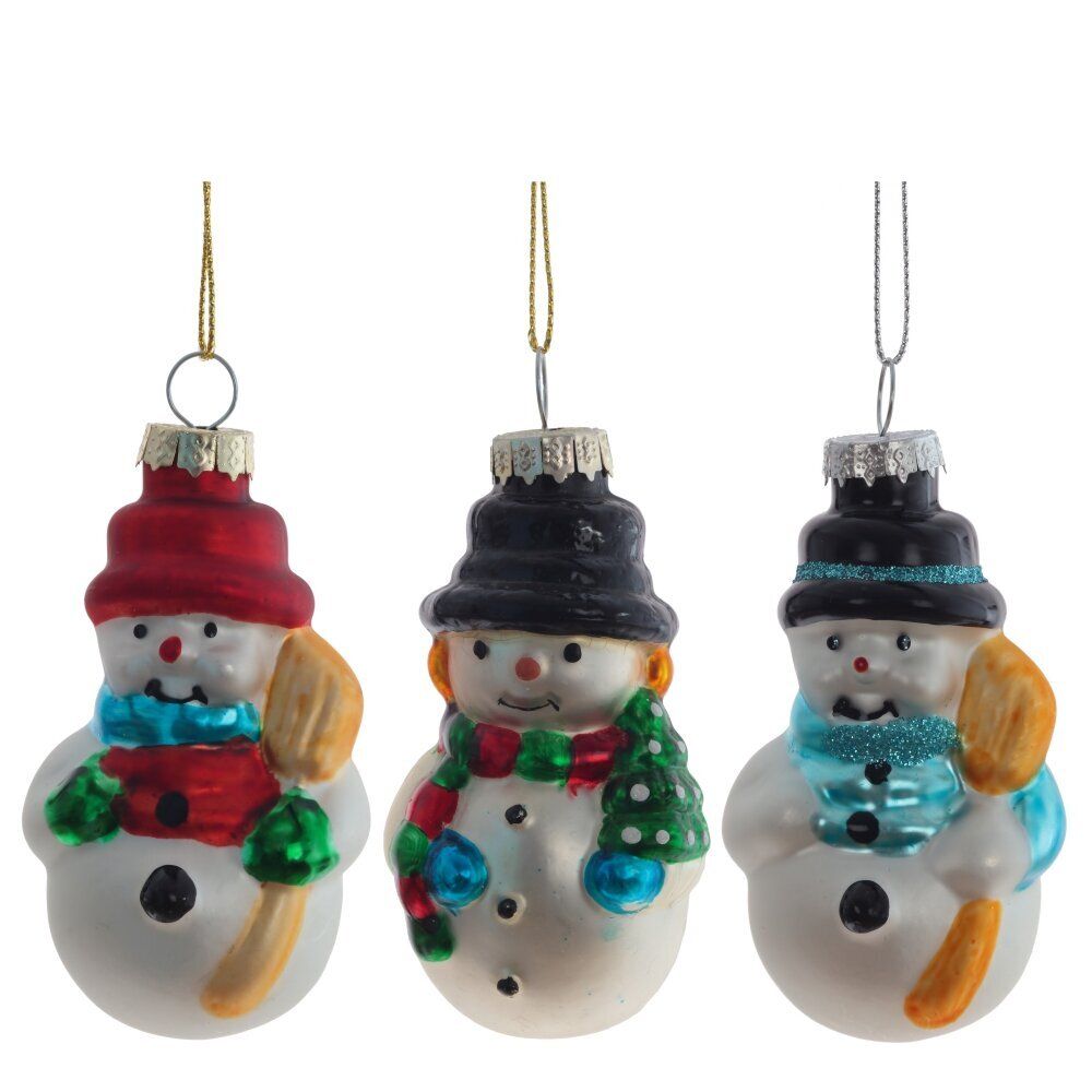GAEM Украшение новогоднее "Снеговик", L5 W4 H9,5 см, 3в.