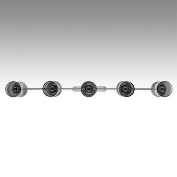 8114/10 MODERNI LN25 142 хром/дымчатый, металл/стекло Подвесной светильник G9 5*30W + E14 5*40W 220V TAUNA