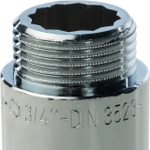 Удлинитель резьбовой STOUT SFT 0002 - 3/4" длина 50 мм (ВР/НР, латунь хромированная)