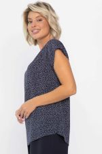 Блуза Милена (темно-синяя) Б14302-8М LT Collection