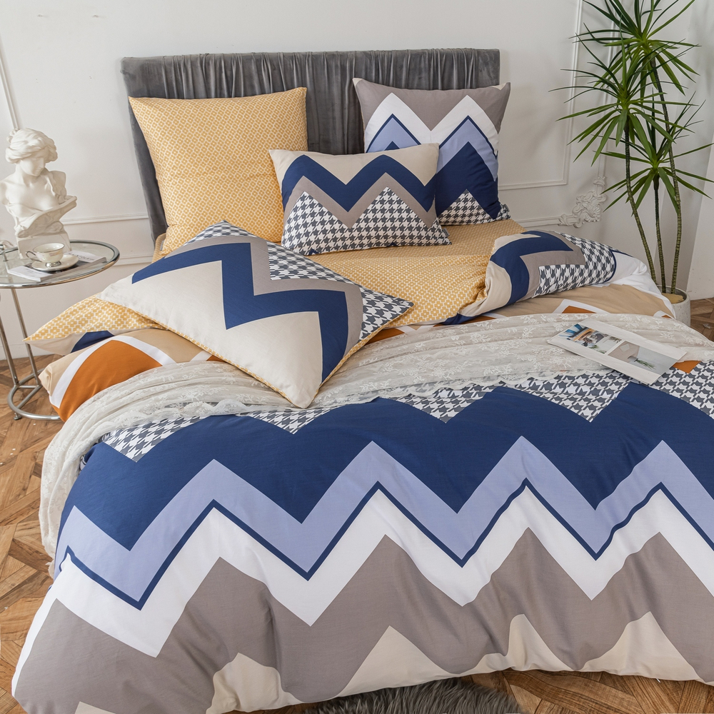 Комплект постельного белья Люкс Сатин 100% хлопок на резинке AR319