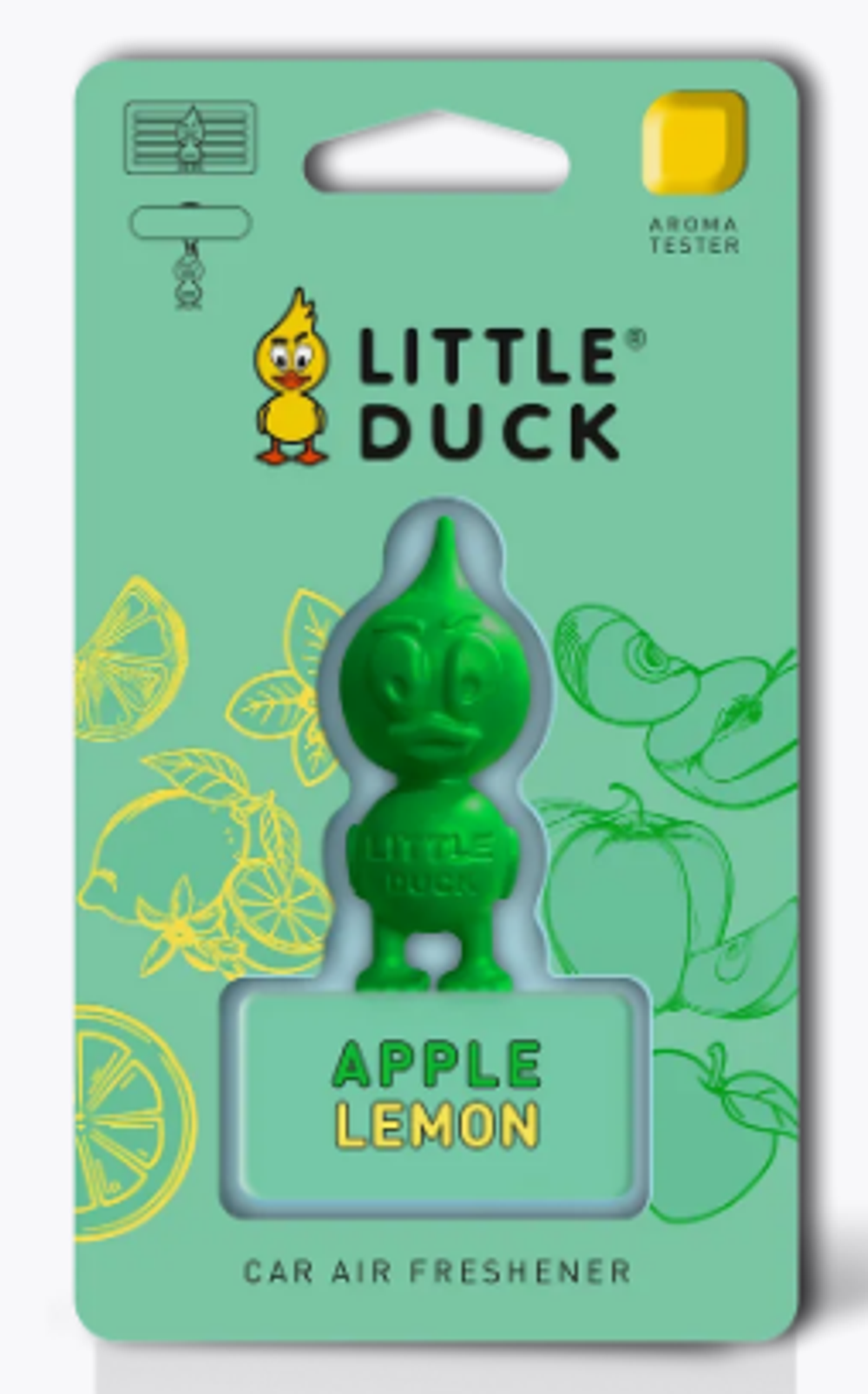Ароматизатор-игрушка MIODORE 3D -Polymer "LITTLE DUCK" LD- 5 ЯБЛОКО-ЛИМОН