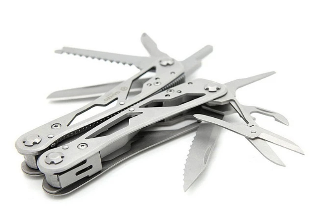 Мультитул "Ganzo", 105x50х18 мм, 24 предмета, цвет хром