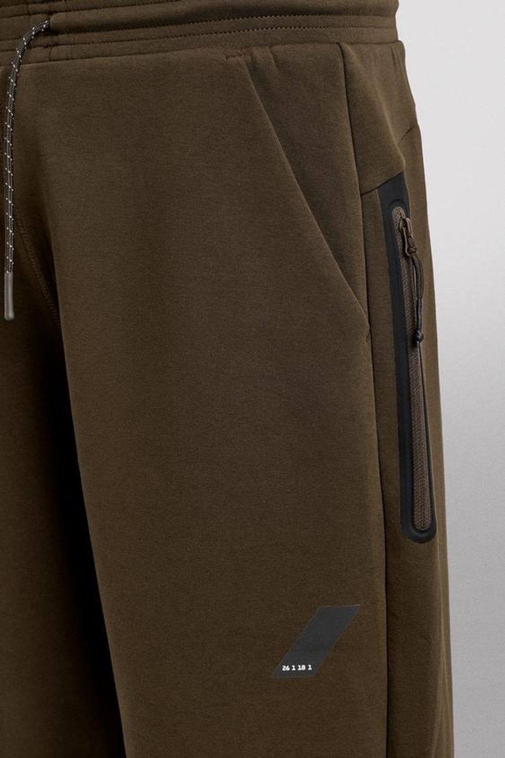 ZARA ТЕХНИЧЕСКИЕ БРЮКИ НА МОЛНИИ, КОРИЧНЕВЫЙ