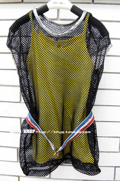 Туника детская двухслойная контрастных цветов