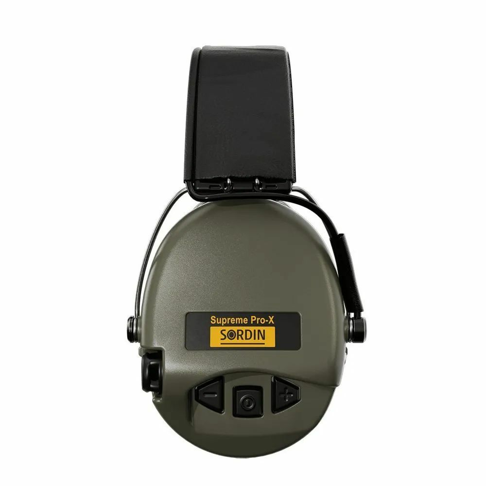 Наушники активные Sordin (MSA) Supreme Pro-X, хаки, оголовье-кожа (SOR75302-X/L-S)