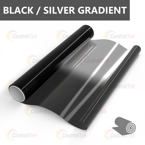Пленка тонировочная градиентная BLACK and SILVER GRADIENT ControlTek, рулон (ширина рулона 0,5 м.)