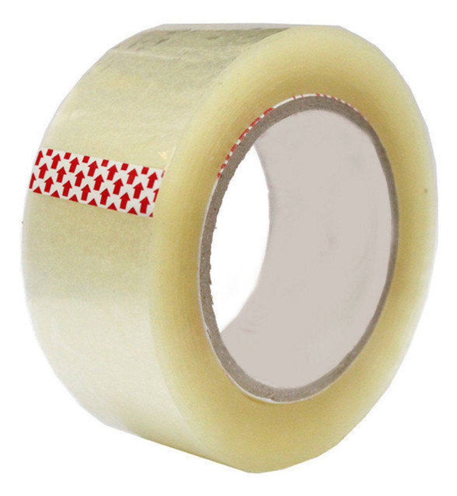 Лента упаковочная, прозрачная, 50мм x 100м