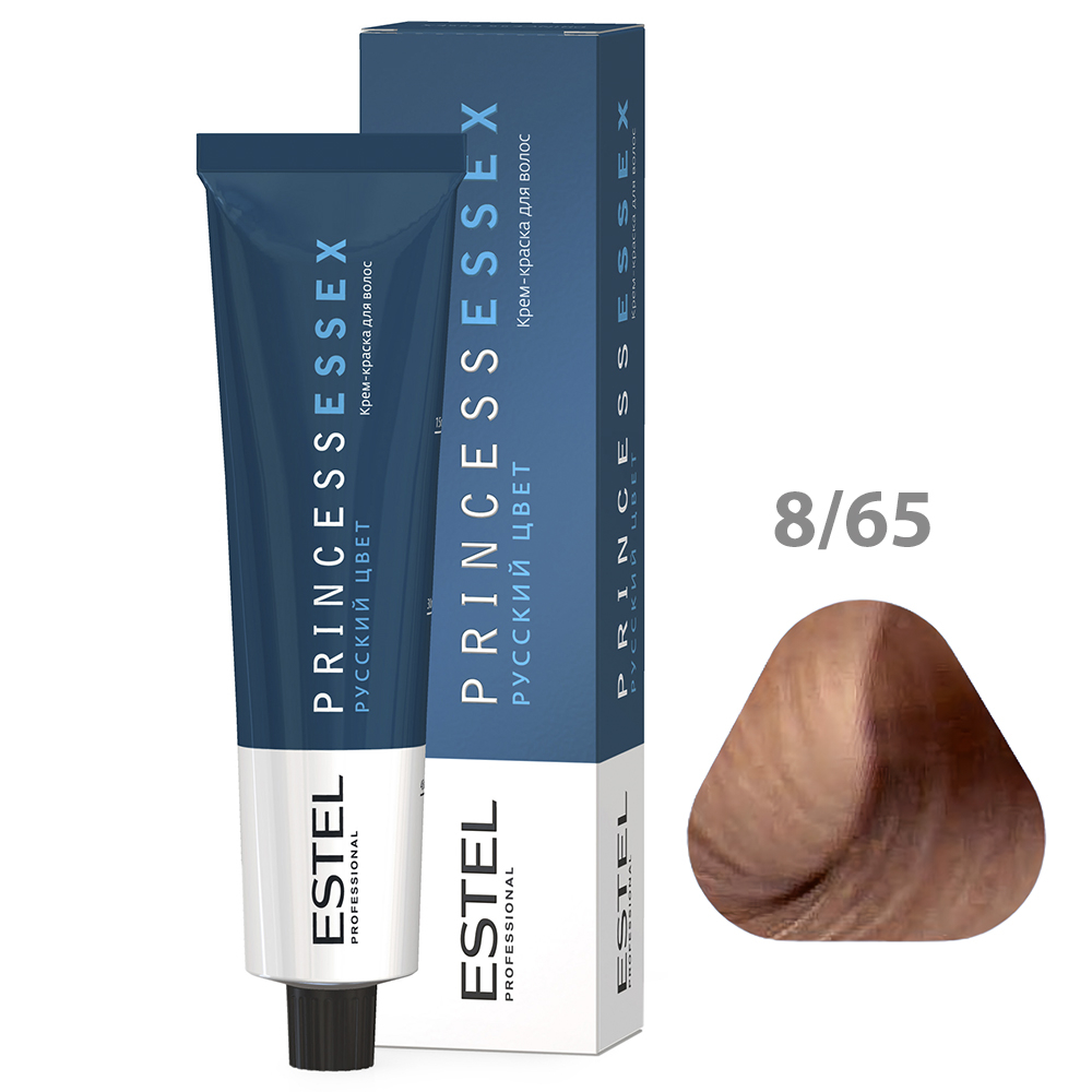 ESTEL PRINCESS ESSEX Крем-краска для волос, 8/65 светло-русый фиолетово-красный, 60 мл