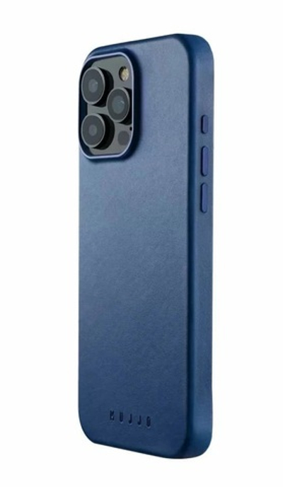 Накладка Mujjo Leather Case With MagSafe для iPhone 16 Pro, Monaco Blue (MUJJOCL051BL)