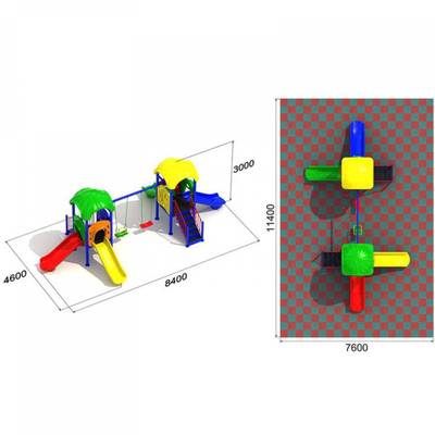 Детская игровая зона «Медный Звон» 8.4x4.6x3 м